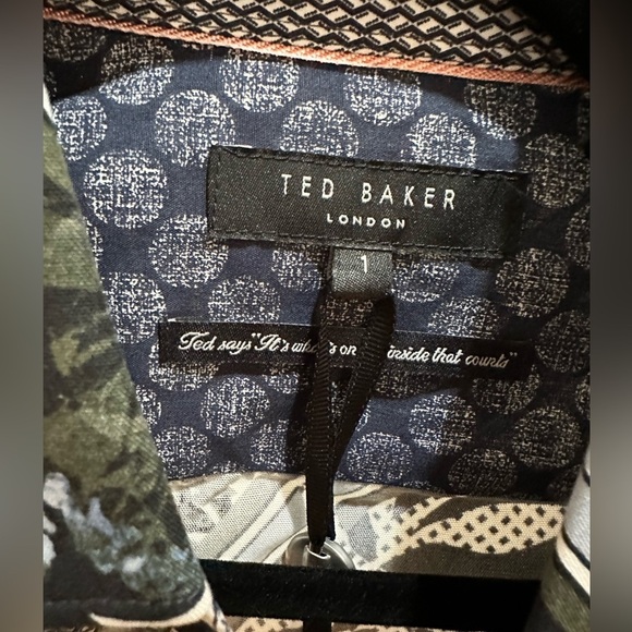 NWT Mens Ted Baker London dress shirt Size 1 - Picture 2 of 8